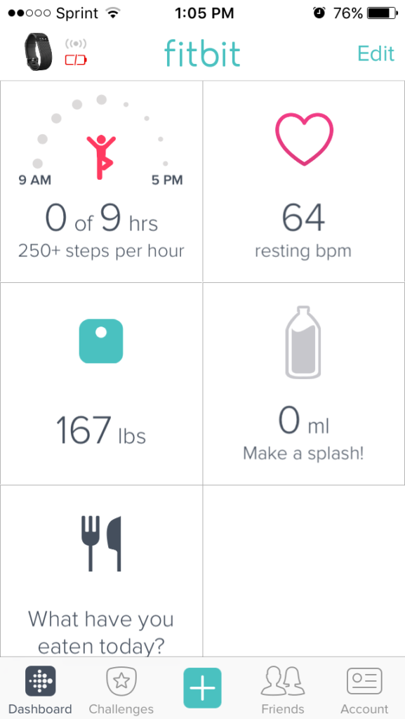 fitbit activity tracking