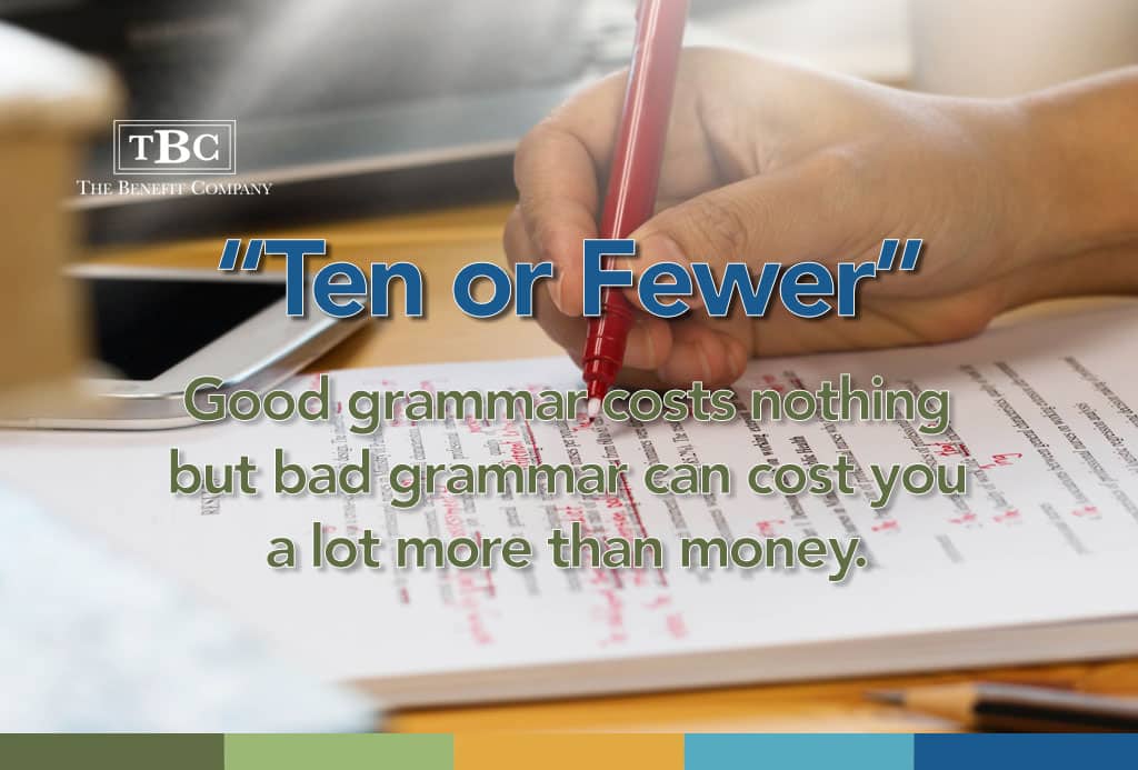 How bad grammar can cost you.